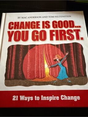 Simple Red Inspirational Quote Hardcover